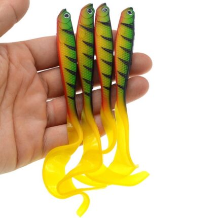 Fishing Lure 125mm 5 5g Swimbait Shad T Tail Soft Bait Artificial Silicone Lures Bass Pike