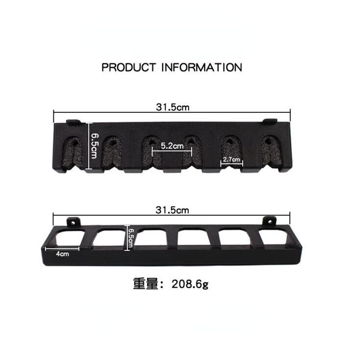 Fishing Rod Holders 6 Rod Rack Vertical Pole Holder Wall Mount Modular For Garage Fishing Pole 4