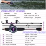 Sougayilang Fishing Rod Combo 1 7m Carbon Fiber Casting Rod And Baitcasting Reel With Free Pe 1