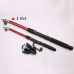 1 5m 1 8m Portable Telescopic Fishing Rod Carp Fishing Rod Feeder Hard Frp Carbon Fiber 5