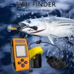 100m Portable Fish Finders 45 Degrees Handheld Fish Finder Ipx4 Waterproof Lcd Display For Ocean River 3