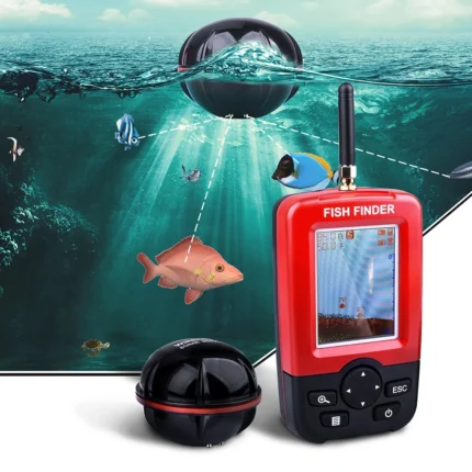 100m Portable Sonar Fish Finders Fishing Lure Echo Sounder Fishing Finder Alarm Transducer Lake Sea Fishing