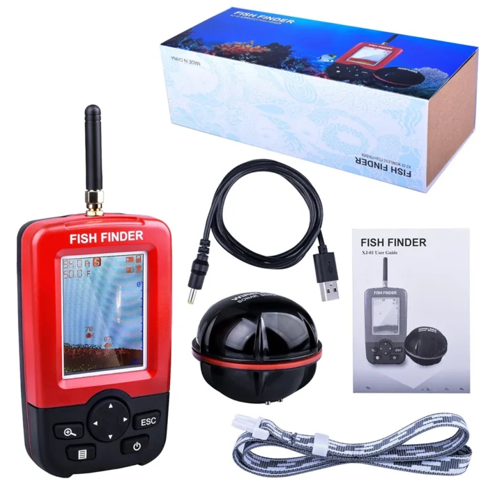 100m Portable Sonar Fish Finders Fishing Lure Echo Sounder Fishing Finder Alarm Transducer Lake Sea Fishing 5