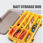 1pc Double Sided Fishing Tackle Box With Portable Tool Organizer And Bait Storage For Outdoor Fishing