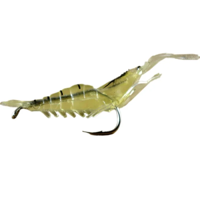 1pcs Soft Shrimp With Hook 1 3g4cm Soft Worm Shrimp Imitation Road Runner Bait Fake Bait 1