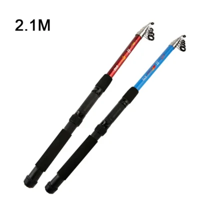 1pc Ultra Hard Telescopic Sea Rod Portable Throwing Rods Long Range Fishing Pole Reinforced Durable Wheel