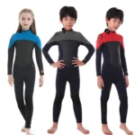 2 5mm Neoprene Wetsuit For Kids Thermal Full Swimsuit Youth Surf Scuba Diving Suit Underwater Freediving 1