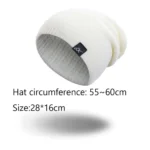 2021 Winter Hats For Woman New Men Beanies Knitted Solid Cute Hat Girls Autumn Female Baggy 4