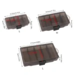 25uc 5 Grids Fishing Lures Bait Hooks Storage Box Fishing Tackle Storage Tray Organizers Case Fishing 5