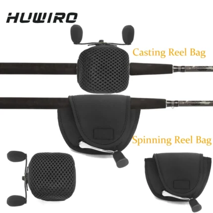 2pcs Soft Casting Reel Protective Bag Drum Reel Bag Spinning Reel Case Fishing Accessories Bag For