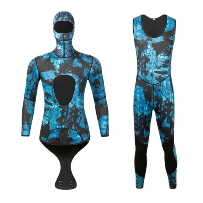 3mm Camouflage Diving Suit Men S Separate Print Hunting Fish Warm 5mm Surfsuit Snorkeling Suit Wetsuit