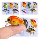 5pcs Set Mini Crankbait Kit 1 5g 3cm Fishing Lure Wobblers Small Artificial Floating Hard Bait