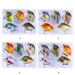 5pcs Set Mini Crankbait Kit 1 5g 3cm Fishing Lure Wobblers Small Artificial Floating Hard Bait 3