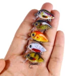 5pcs Set Mini Crankbait Kit 1 5g 3cm Fishing Lure Wobblers Small Artificial Floating Hard Bait 5