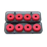 8 16pcs Foam Winding Board Fishing Line Shaft Bobbin Spools Tackle Box Red Lines Fishing Lure