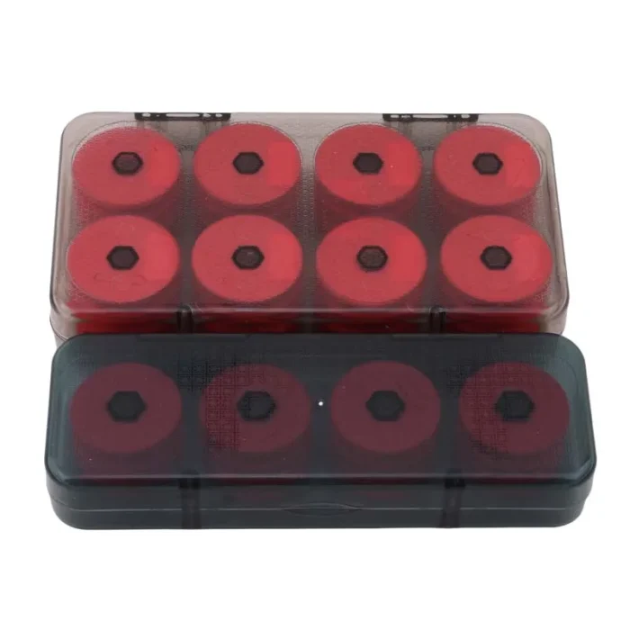 8 16pcs Foam Winding Board Fishing Line Shaft Bobbin Spools Tackle Box Red Lines Fishing Lure 4