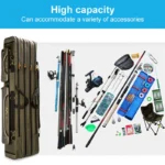 80 90 100 120 125cm Luggage Bag Portable Foldable Fishing Rod Carrier Fish Tackle Bag Tools 2