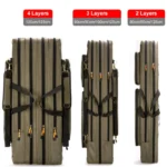 80 90 100 120 125cm Luggage Bag Portable Foldable Fishing Rod Carrier Fish Tackle Bag Tools 3