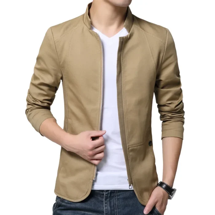 Aemape Brand Bomber Jacket Men Stand Collar Mens Jacket Slim Fit Mens Blazer Casual Jackets Male