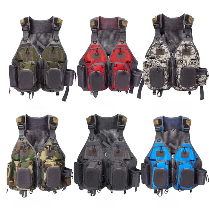 Alasicka Fishing Outdoor Sport Vest Men Vest Respiratory Utility Fish Vest No Foam Buy Foam Can