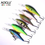 Aoclu Floating Minnow 70mm 8 8g Hard Bait Crank Deep Diver Depth 1 5 3 3m 3