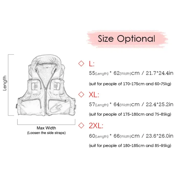 Adult Life Jacket Adjustable Buoyancy Aid Swimming Boating Sailing Fishing Water Sports Safety Life Man Jacket 5