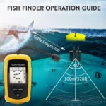 Alarm 100m Portable Sonar Fish Finders 45 Degrees Sonar Coverage Echo Sounder Alarm Transducer Lake Sea 1