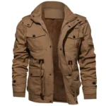 Autumn And Winter Men Trendy Jackets Military Coats Multi Pocket Jackets High Quality Male Cotton Casual 4