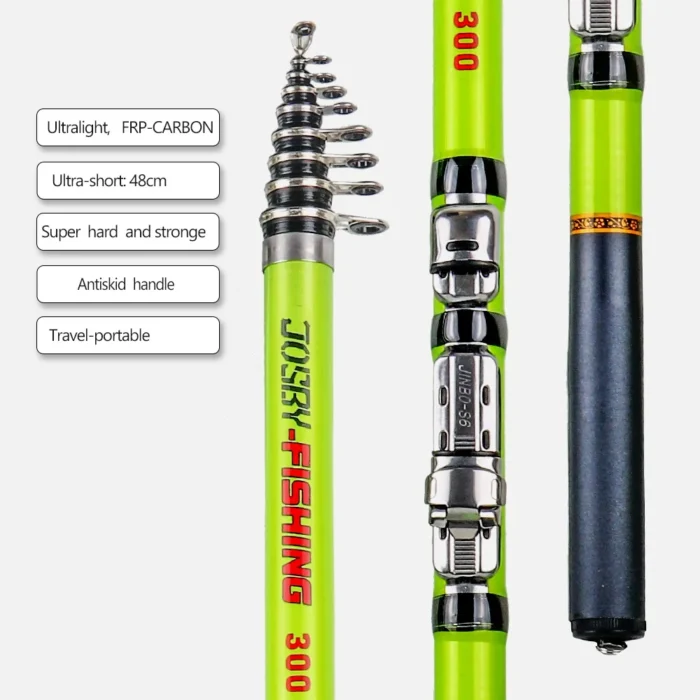 Bakawa Ultralight Portable Telescopic Feeder Carbon Fiber Fishing Rod Spinning For Saltwater Freshwater 3 0 2 5