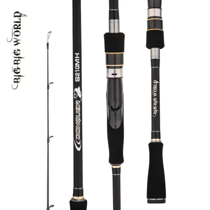 Bigbigworld Conquer 3 Models Section Fishing Rod For Spinning Lure Rod Baitcasting Travel Pesca 1 8