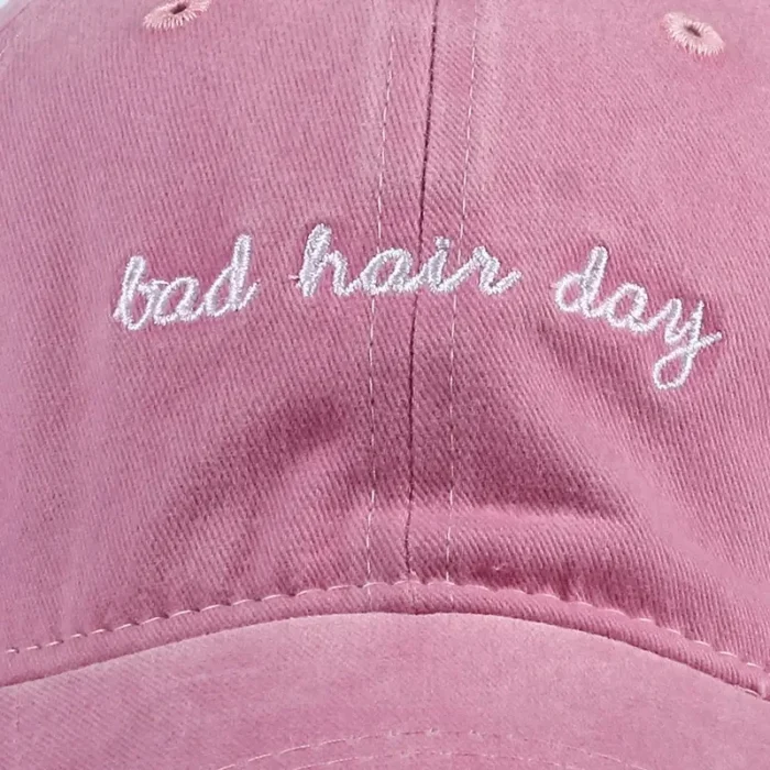 Bad Hair Day Embroidered Washed Snapback Baseball Cap Hip Hop Hat Man Vintage Dad Hats For 5