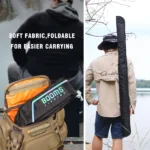 Booms Fishing Pb3 Fishing Rod Bag Pole Storage Case Nylon 130 Cm To 215 Cm Foldable 4