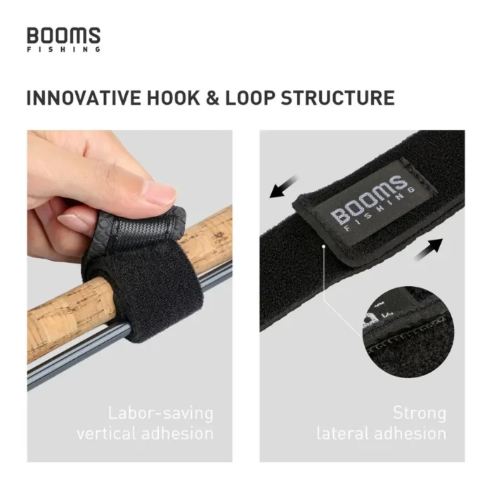 Booms Fishing Rs3 Lure Fishing Rod Holder Belt Strap With Rod Tie Suspenders Wrap Fishing Tackle 3