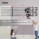 Booms Fishing Wv5 Horizontal 6 Rod Rack Fishing Rod Holder Pole Storage Tool Wall Mount Modular 1