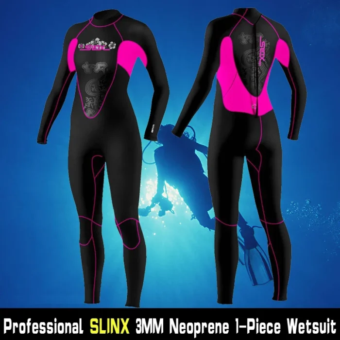 Brand Slinx 1102 Women Full Body Scuba Dive Wet Suit 3mm Neoprene Wetsuits Winter Swim Surfing 1