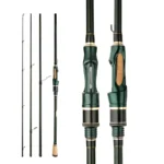 Cemreo Spinning Casting Carbon Fishing Rod 4 5 Sections 1 8m 2 1m 2 4m Portable