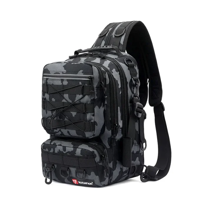 Camouflage Lure Fishing Bags Multi Functional Backpack Outdoor Sports Large Capacity Rod Fishing Tackle Bag 4