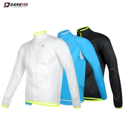 Darevie Man Cycling Jacket 2023 Soft New Waterproof Windproof Woemn Cycling Long Sleeve Jacket Water Resistance