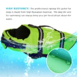 Daiseanuo Dog Fishing Vest Adjustable Pet Life Swimming Vest Clothes Boating Puppy Floatation Pfd For Small 2