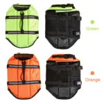 Dog Life Jacket Reflective Adjustable Summer Large Dogs Swimwear Safety Vest Surfing Sailboat Enhanced Buoyancy Pet 3