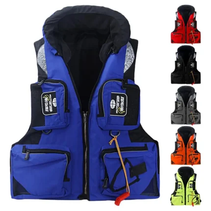 Durable Lightweight Multi Pocket Adults Sea Fishing Water Sports Safety Life Jacket For Drifting Life Vest 1