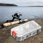 Expandable Fishing Tackle Box 2 Layers Fishing Tackle Organizer Case Fishing Hardware Toolbox Clear Fishing Tackle 1