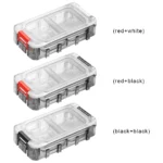 Expandable Fishing Tackle Box 2 Layers Fishing Tackle Organizer Case Fishing Hardware Toolbox Clear Fishing Tackle 5