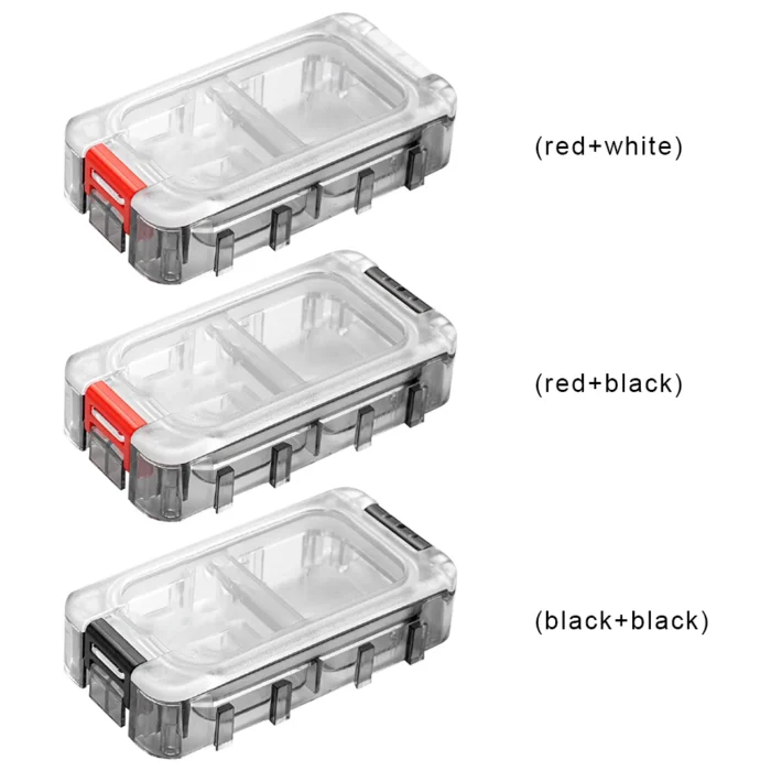 Expandable Fishing Tackle Box 2 Layers Fishing Tackle Organizer Case Fishing Hardware Toolbox Clear Fishing Tackle 5