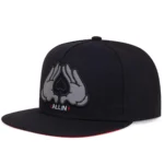 Fashion All In Embroidery Baseball Cap Brooklyn Black Cotton Hip Hop Snapback Hat For Men Women 2