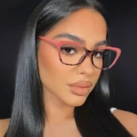 Fashion Anti Blue Light Blocking Cat Eye Oculos Retro Hight Quality Frame Women Oval Luxury Optical 1