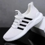 Fashion Couple Casual Sports Shoes Men Mesh Breathable Comfortable Jogging Trainer Shoes Outdoor Walking Black Sneakers 1