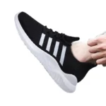 Fashion Couple Casual Sports Shoes Men Mesh Breathable Comfortable Jogging Trainer Shoes Outdoor Walking Black Sneakers 4