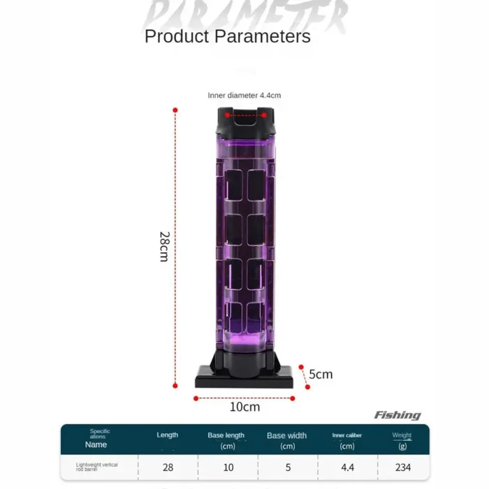 Fishing Box Rod Stand Fishing Box Rod Barrel Holder Fishing Box Pole Accessories Suit For Opass 1