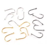 Fishing Hooks Set 100pcs Box 10 Series High Carbon Steel Single Circle Fishing Hook Fly Fishing 4